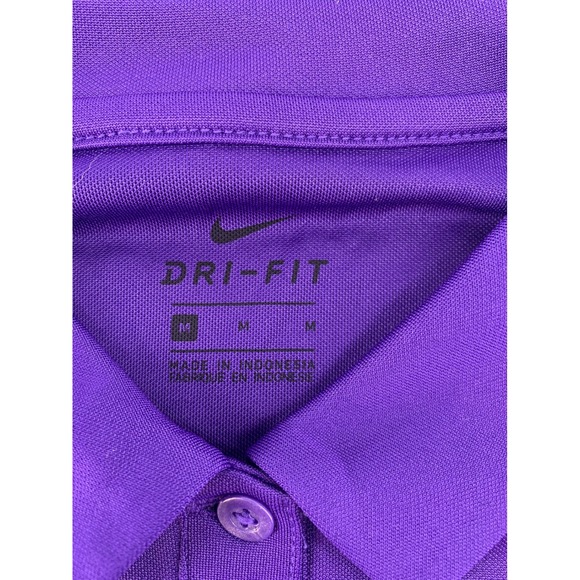 Nike Dri-Fit Purple Alabama Crimson Tide A‎ Logo Womens Polo Shirt Size M - Picture 5 of 8